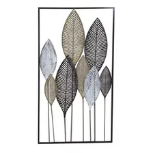 Deco 79 65649 - Decoración De Pared (metal, 7.9 X 0.2 X 14.6