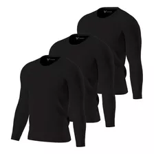Kit 3 Camiseta Camisa Térmica Proteção Uv 50+ Segunda Pele 