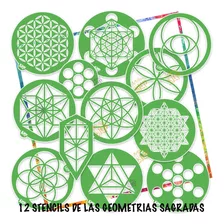 Set Stencils Plantillas Geometria Sagrada Meditacion Mandala