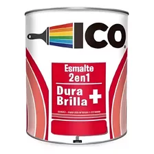 Pintura Esmalte Icomax 2 En 1 Negro 12227 1/4 Gal Ico