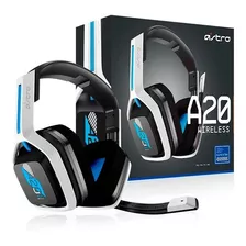 Audífono Astro A20 Wireless Inalámbricos Gaming Usb Ps5/4 Pc Color Azul/blanco