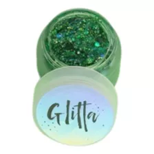 Glitter En Gel Green Easy Glitta Maquillaje Brillo Verde