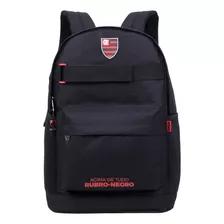 Mochila De Costas Clube De Regatas Time Flamengo Rubro-negro Cor Preto