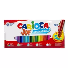Marcadores Italianos Escolares Carioca Joy X36 Colores