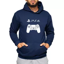 Moletom Canguru Controle Ps4 Casaco De Frio Estampado