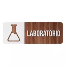 Placa Sinalização Porta Laboratório Hospital