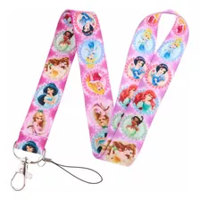 Lanyard Princesas De Disney Rosado Nuevo