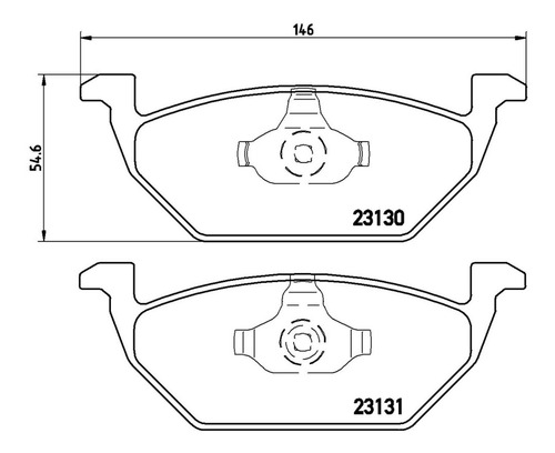 Balatas Sport Xtra Delanteras Volkswagen Jetta 00/18 Brembo Foto 2