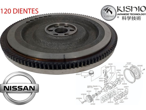 Volante De Motor Con Retenes Nissan Pickup Z24 2.4 84-97 Usa Foto 4