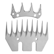 Kit Lâmina 9 Dentes Reta 4 Dentes Tosquiadeira Tosa Ovelhas