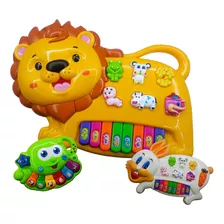 Piano Teclado Musical Infantil Animais Educativo Pets