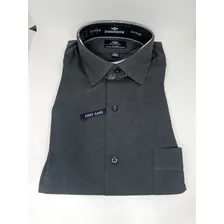 * Camisa Hombre Talla L 16-16 1/2, 34/35 Fitted Gris Oscuro