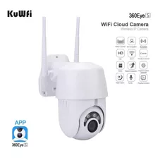 Kuwfi 1080p Wifi Exterior/interna Câmera De Segurança De 360