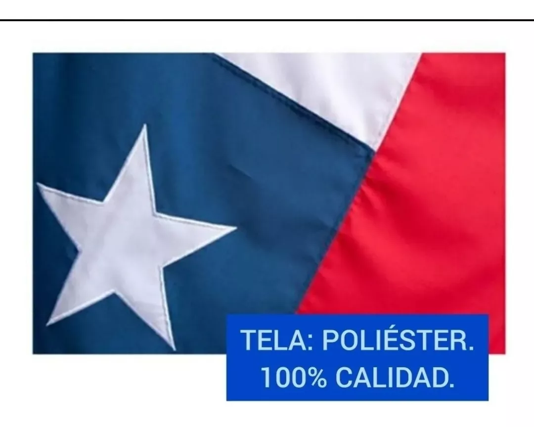 Bandera Chilena 60 X 90 Excelente Calidad - S0077