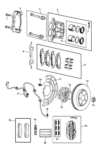 Disco Freno Delant Mopar Jeep Grand Cherokee 3.0l 2015-2019 Foto 2