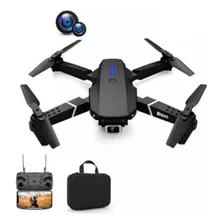 Drone E88pro 4k Hd Cámara Wifi Negro Plegable Color Negro