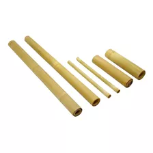 Kit Bambuterapia C/6 + Copo De Bambú Para Armazenar Bambú
