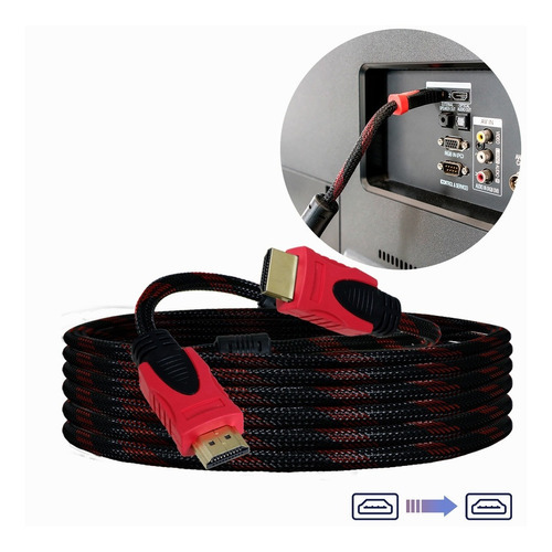 Cable Hdmi 7 Metros Full Hd 1080p Ps3 Xbox 360 Laptop Tv Pc