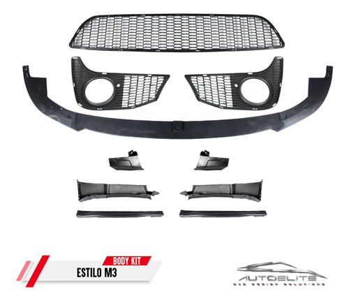 Body Kit Bmw F30 Serie 3 318i 320i Tipo M3 2012-2019 Niebla Foto 5