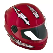 Capacete Moto Pro Tork Liberty Four Kids Vermelho 54