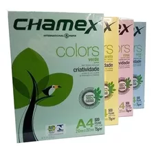 Papel A4 Chamex Color Paquete X 500 Hojas