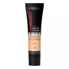 Base De Maquillaje Líquida L'oréal Paris 32h Infallible Matte Cover 32h Infallible Matte Cover Tono 130 Neutral - 30ml 43g