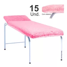 Lençol Descartável Maca Com Elástico 2m X 90cm - 15 Unidades Santa Clara Lençol Descartável Maca Estética Depilação Massagem En Kit Descartavel Com Elastico15 X 15 Unidades C/u