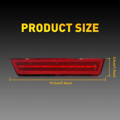 For 2011-2014 Dodge Charger Red Led Rear Bumper Side Mar Aab Foto 2