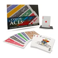 Color Aces - Truco Magia - Gimmick Bicycle + Billetera + Dvd