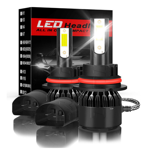 Kit Faros Luz Led H4 30000lm Para Toyota Haz Alta/baja Toyota Tercel