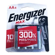 Pilas Aa Alcalinas Energizer Max Doble A Blister De 4 Pilas