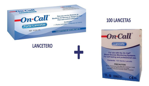 Disparador De Lancetas Lancetero On Call Plus + 100 Lancetas