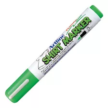 Marcador Para Prendas De Algodón Shirt Marker Artline Color Verde Flúo