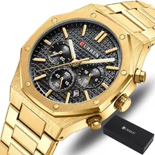 Reloj De Cuarzo Curren Luxury Chronograph Para Hombre