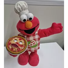 Boneco Elmo Pizzaiolo Mau Contato Mattel Fisher-price 2006 