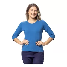 Blusa Básica Azul | Pau A Pique Azul - Pp Pau A Pique