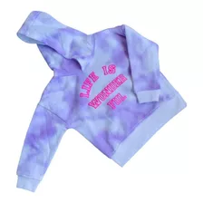 Suéter,sudadera,hoodie Para Niñas,tie Dye,moradito, Algodón