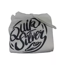 Blusa Moletom Quicksilver Branco Original 100% Algodão Gg