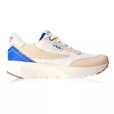 Tênis Feminino Renno Sport W Fila Cor Bege Bege Royal Desenho Do Tecido Liso Tamanho 38