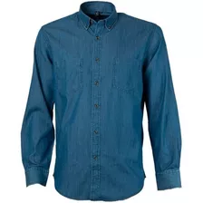 Camisa Denim 2 Bolsillos Azul