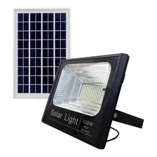 Refletor Led Solar Holofote Painel Completo 196 Leds 100w