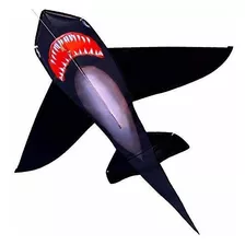Hengda Kite Para Niños Realista Negro Tiburón Cometa Una Sol