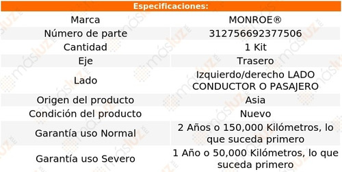 (1) Kit Mangueras Amort Aire Izq/der Tra Deville 85/90 Foto 2