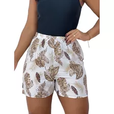 Shorts Feminino Estampa Viscose Atacado Kit7 Atacado Revenda