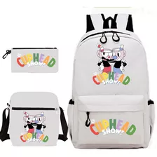 ¡conjunto De Mochilas Escolares Cuphead De 3 Piezas!