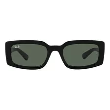 Óculos De Sol Feminino E Masculino 0rb4395 Kiliane Bio-based Cor Preto Cor Da Lente Verde Ray-ban