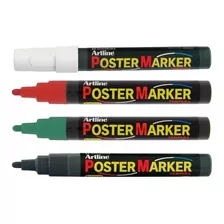 Marcadores Postermarker 4mm Permanentes Base Agua Artline