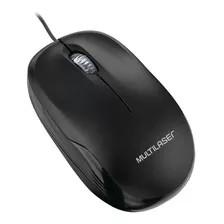 Mouse Com Fio Mid 1200dpi Conexão Usb Cabo De 120cm 3 Botões Textura Fosca Preto - Mo255