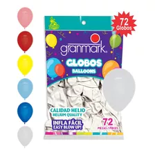 Globos De Latex No. 9 Granmark72 Piezasleogmk1 Color Blanco