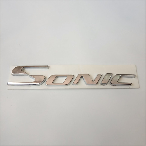 Emblema Sonic Letras Cajuela Chevrolet Unitaria Auto Foto 2